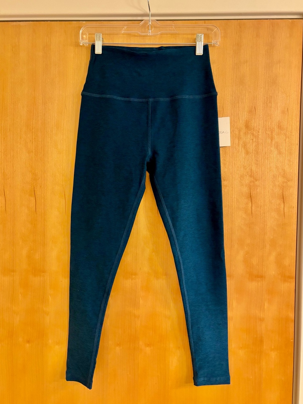 Beyond Yoga-Spacedye™ Caught In The Midi High Waisted Legging. Blue Gem Heather